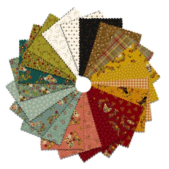 Pennyberry Farm Fat Quarter Bundle by Kim Diehl for Henry Glass, 21 - fat quarters