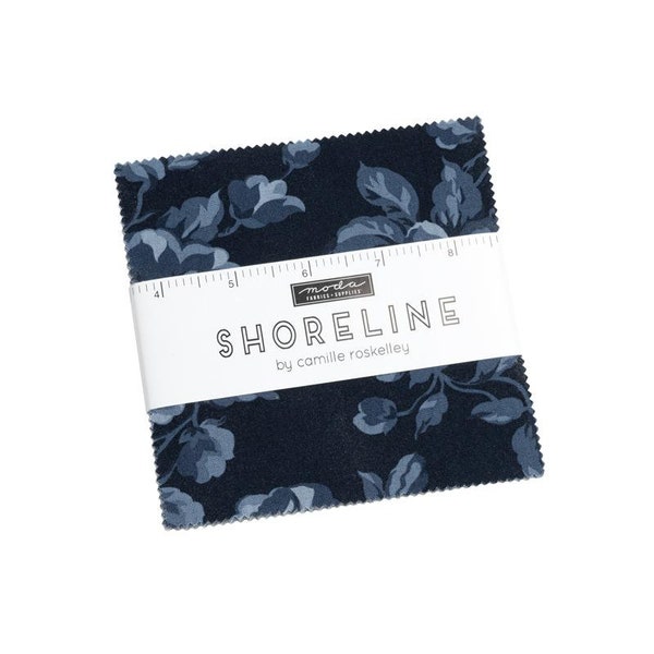 Shoreline Charm Pack by Camille Roskelley for Moda Fabrics, 5" squares, 55300PP