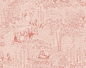 Woodland Keeper - Awaken Forest Rose by Maureen Cracknell for Art Gallery Fabrics, 1/2 yd, WKP79514