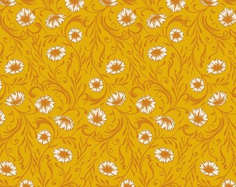 Reading Nook - Chamomile Small Floral Goldenrod by Sarah Watts for Ruby Star Society, 1/2 yard, RS2082 11