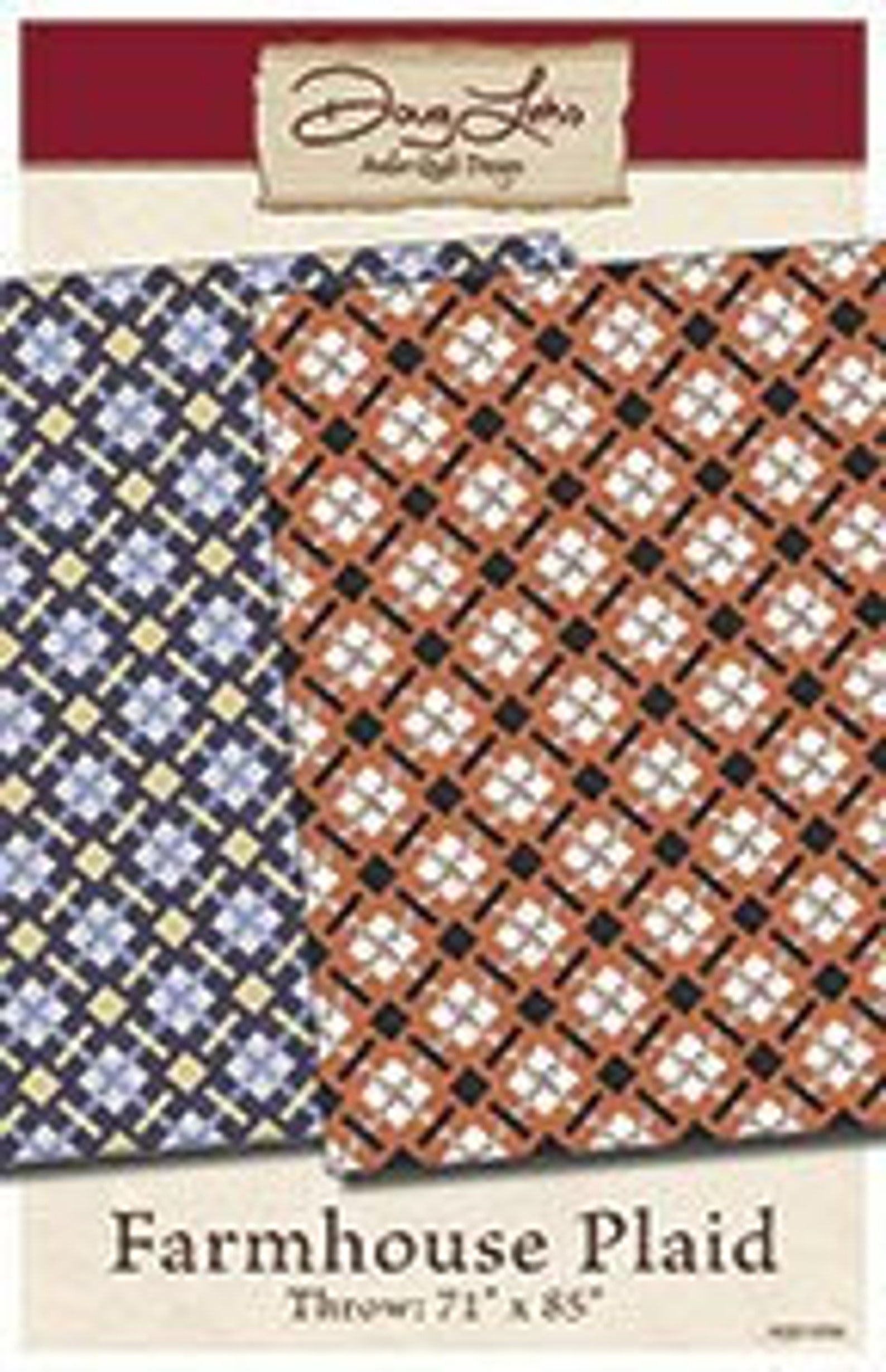 Farmhouse Plaid Pattern by Doug Leko for Antler Quilt Designs, AQD 0286 ...