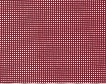 I Believe in Angles - Tiny Gingham Check Cardinal by Bunny Hill Designs for Moda, 1/2 yard, 3006 12