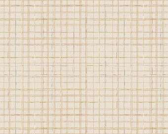 Checkered Elements - Tweed Vanilla by AGF Studio, 1/2 yard,  CHE30204