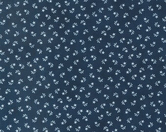 American Gatherings II - Star Flower Loyal Blue by Primitive Gatherings for Moda, 1/2 yard, 49249 13