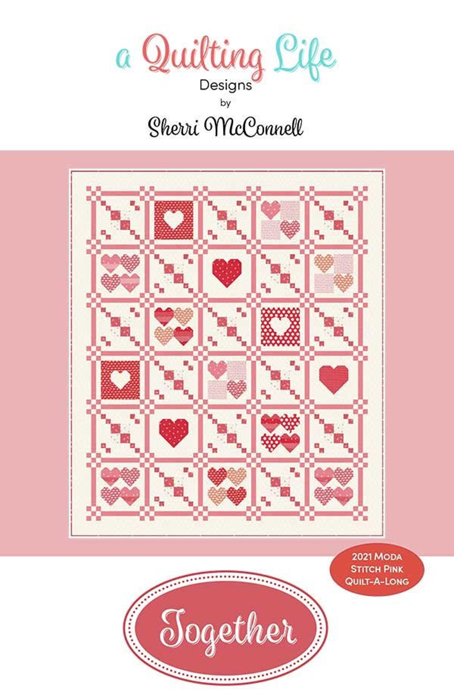 Together Stitch Pink Quilt Kit for Quilting Life Designs by Etsy