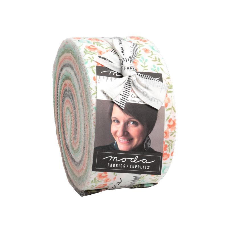 Abloom Jelly Roll by Corey Yoder for Moda Fabrics, 40 - 2 1/2" x 42" strips, 29210JR