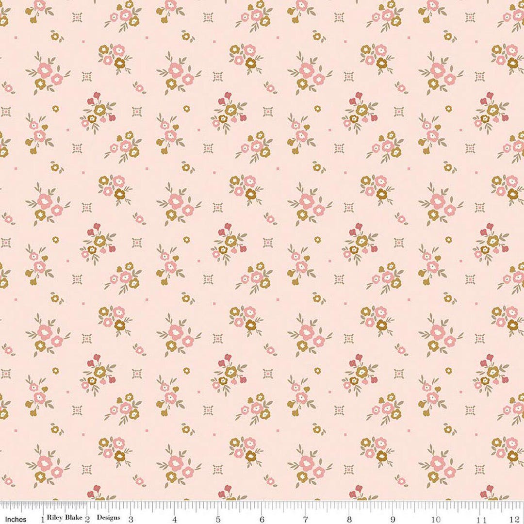 Renew - Floral Pink by Sandy Gervais for Riley Blake Designs, 1/2 Yard ...