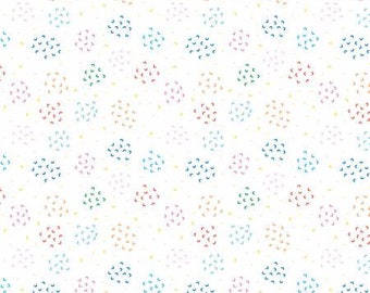 Our Little Band - Geo Cluster White for Riley Blake Designs, 1/2 yard, C13063R-WHITE