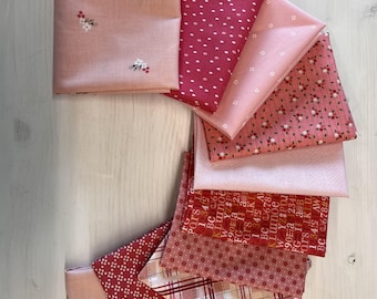 Pink Fat Quarter Bundle #1 - qty. of 10 - 18" x 22" cuts