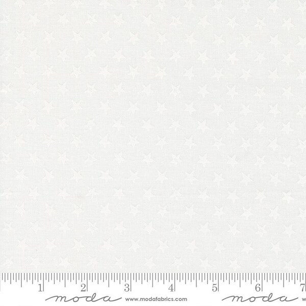 Old Glory - Star Spangled Cloud White by Venessa Goertzen with Lella Boutique for Moda, 1/2 yard, 5204 21