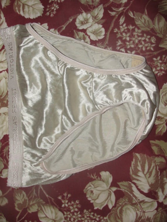 Items Similar To Vintage 80s 90s Victoria Secret Second Skin Satin Logo Waistband Hi Cut High