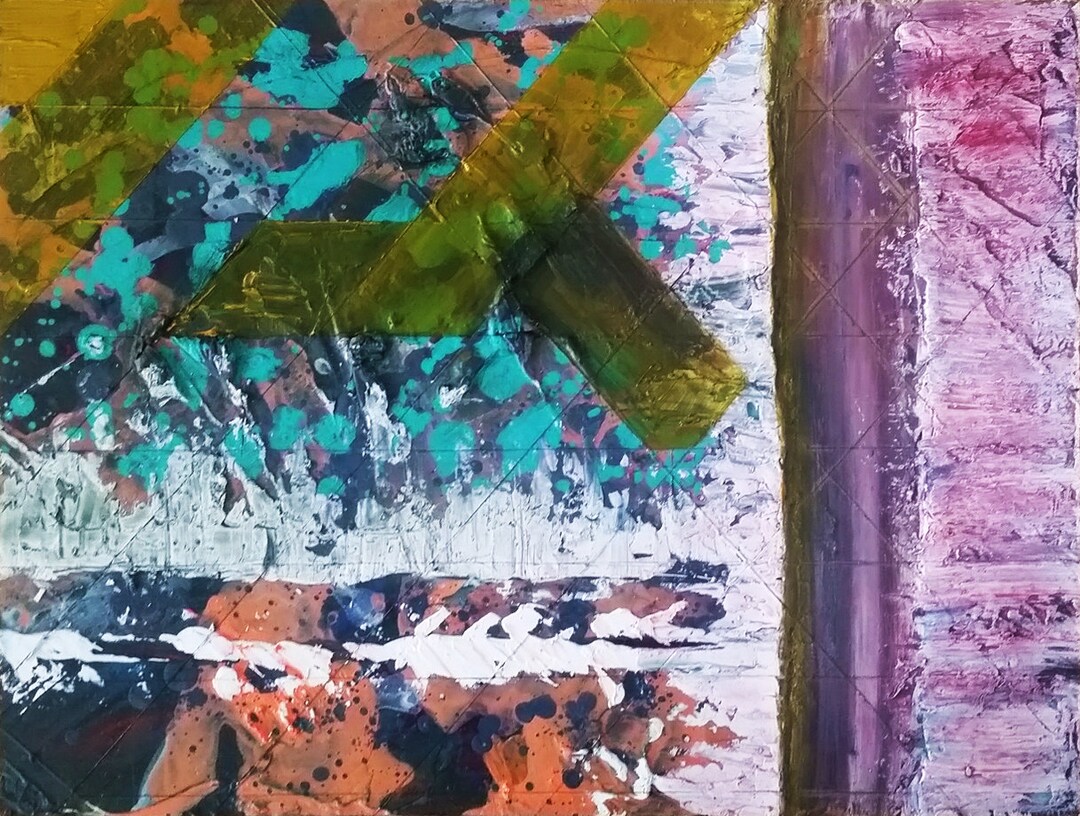 Original Abstract Oil Painting on Canvas Board, 9x12 - Etsy