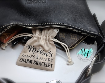 Personalized Jewelry Pouch James Avery Purse Pouch Jewelry - Main Image