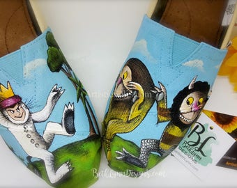 Where the Wild Things Are | Max | Custom TOMS® Shoes | Carol | Custom Painted |Storybook | Espadrille | Hand Painted | Wild Things | Love