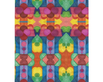 Graphic Print Throw Blanket