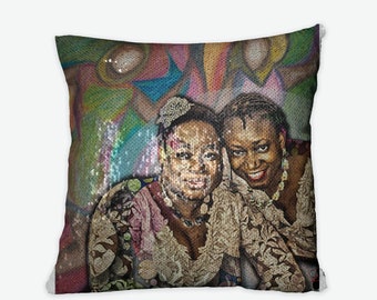 Customized Sequin Photo Reversible Pillow