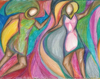 Sisters - Print on canvas