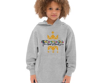 What's your name Kids fleece hoodie