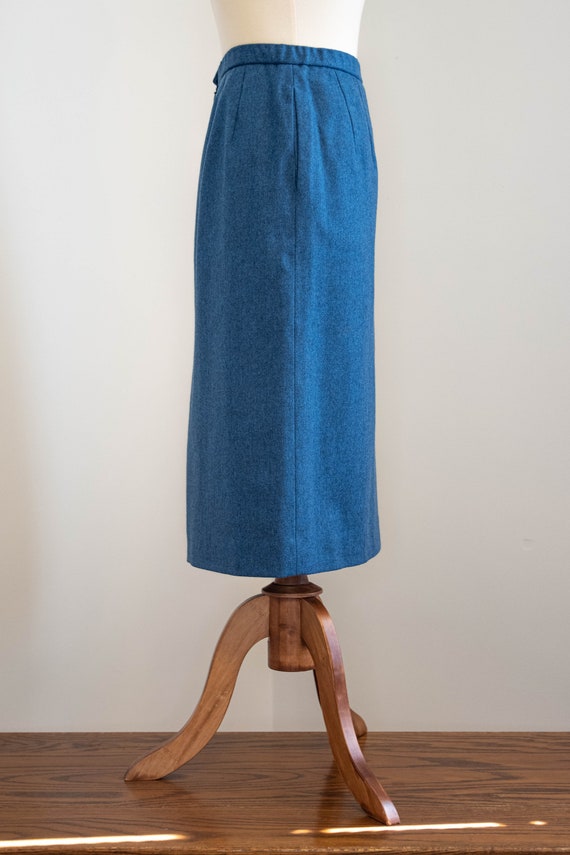 Vintage 1990s Cornflower Blue Pendleton Wool Penc… - image 3
