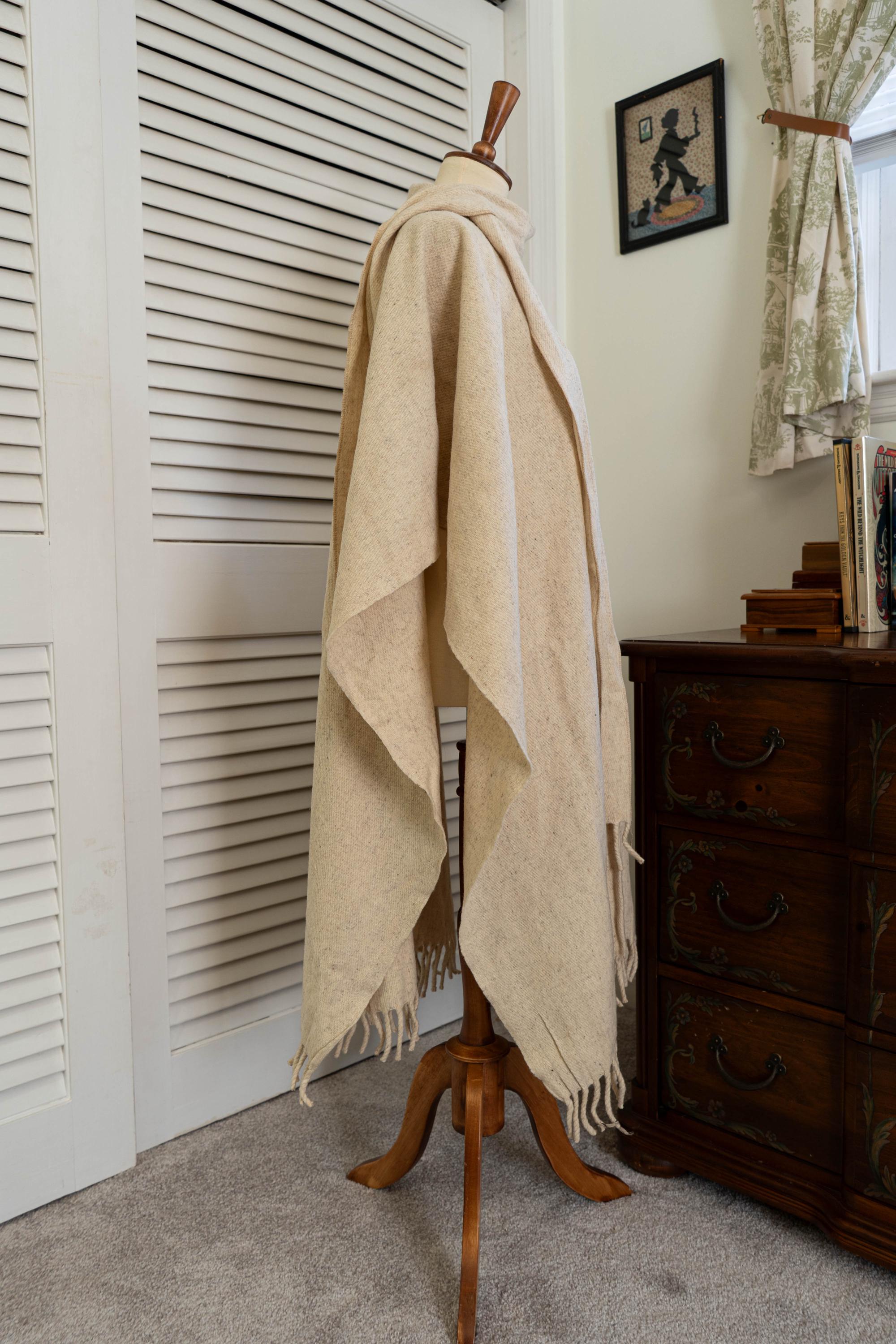 Vintage 1970s Cream Ivory off White Cape Poncho Cloak Coat Sweater - Etsy