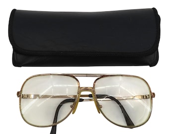 VTG Marcolin Marchon 900-F9 Gold Silver Metal Eyeglasses Glasses Frames Italy