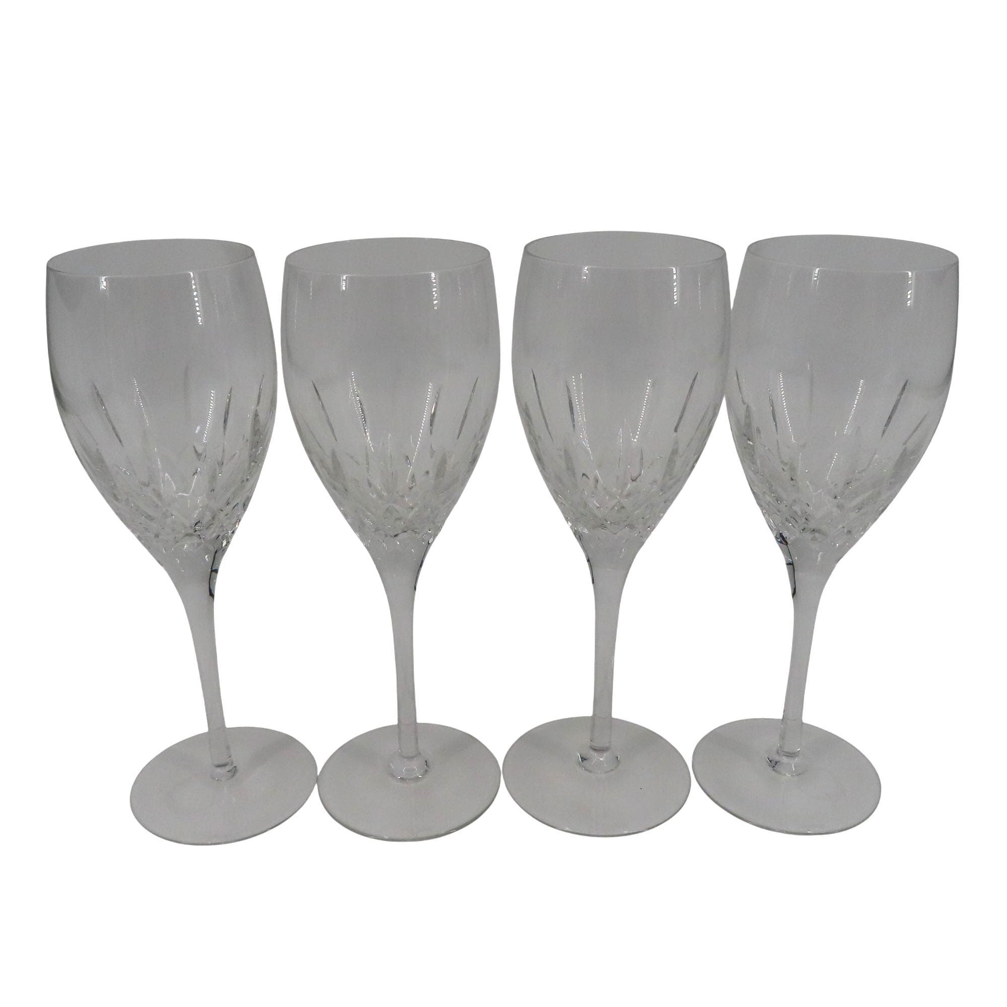 Rogaska Crystal Glass Diamond Cut Wine Glasses Set of 4 Solvenia  display picture 1