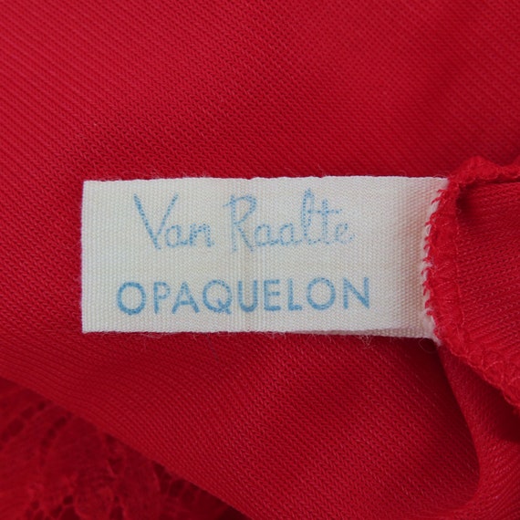 Vintage Van Raalte Opaquelon Womens 40 Nylon Red … - image 8