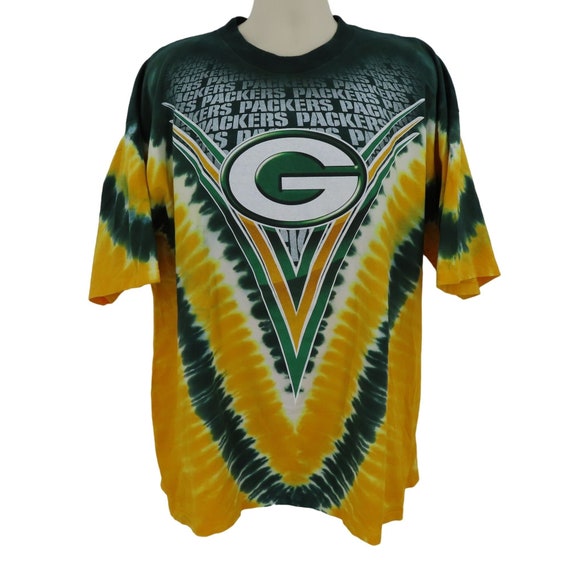 NFL Green Bay Packers Men XXL 2XL Tie Dye Logo Sh… - image 1