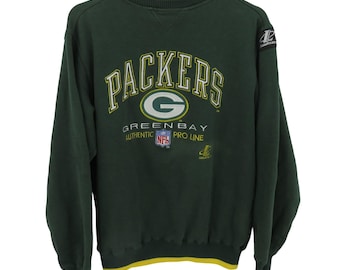 VTG Pro Line NFL Women Large Green Bay Packers Embroidered Pullover Sweatshirt