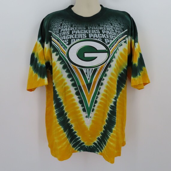 NFL Green Bay Packers Men XXL 2XL Tie Dye Logo Sh… - image 10
