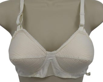 VTG Formfit Rogers 32B bh inflatie witte gewatteerde kegel puntige rockabilly