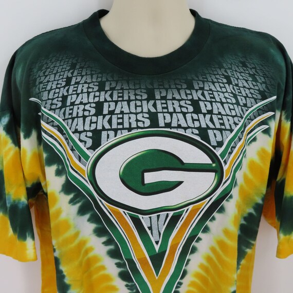 NFL Green Bay Packers Men XXL 2XL Tie Dye Logo Sh… - image 2
