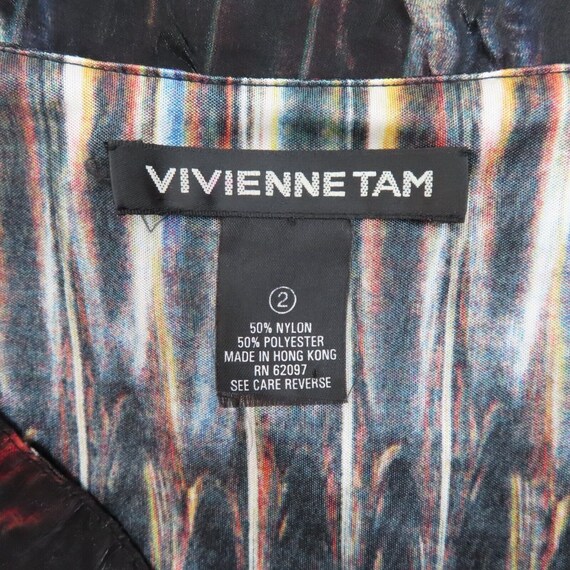 Vivienne Tam Womens 2 Iridescent Black Multicolor… - image 6