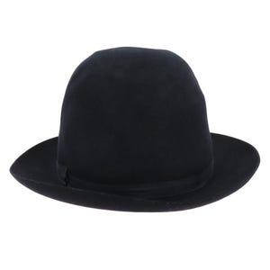 VTG Burberrys Womens Medium M Dark Navy Blue Bowler Derby Hat Made in England Burberry | Accessories | Vtg Burberrys Womens Medium M Dark  main image 2