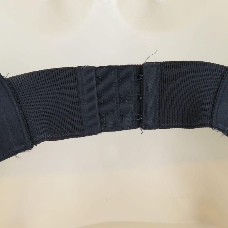 Victorias Secret 34B strapless longline bustier bh korset zwart kant gouden label afbeelding 7