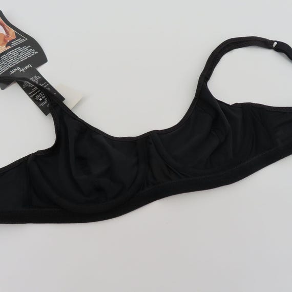 Vintage Barely There 36B Style 4328 Solid Black U… - image 9