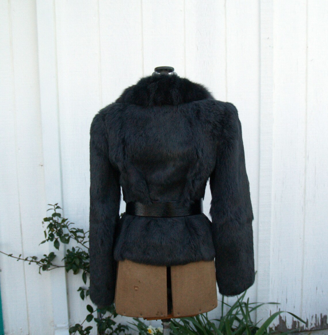 Rare Rabbit Grey Jacket Vintage 1980's Dark Gray Rabbit Fur Jacket | Etsy