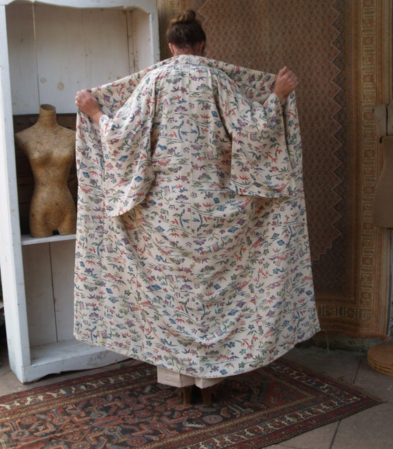 Vintage Full Length Kimono//Silk Lined - image 8