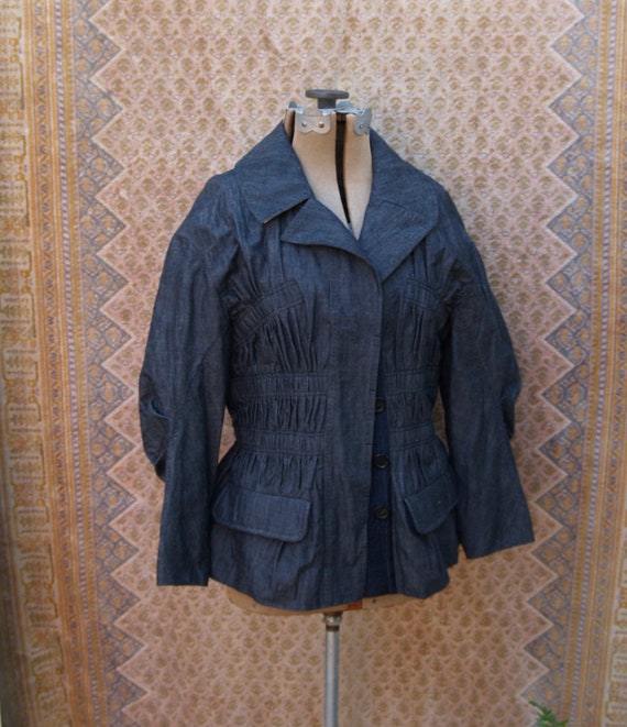Vintage Nineties Louis Vuitton Ruched Jacket Size… - image 1