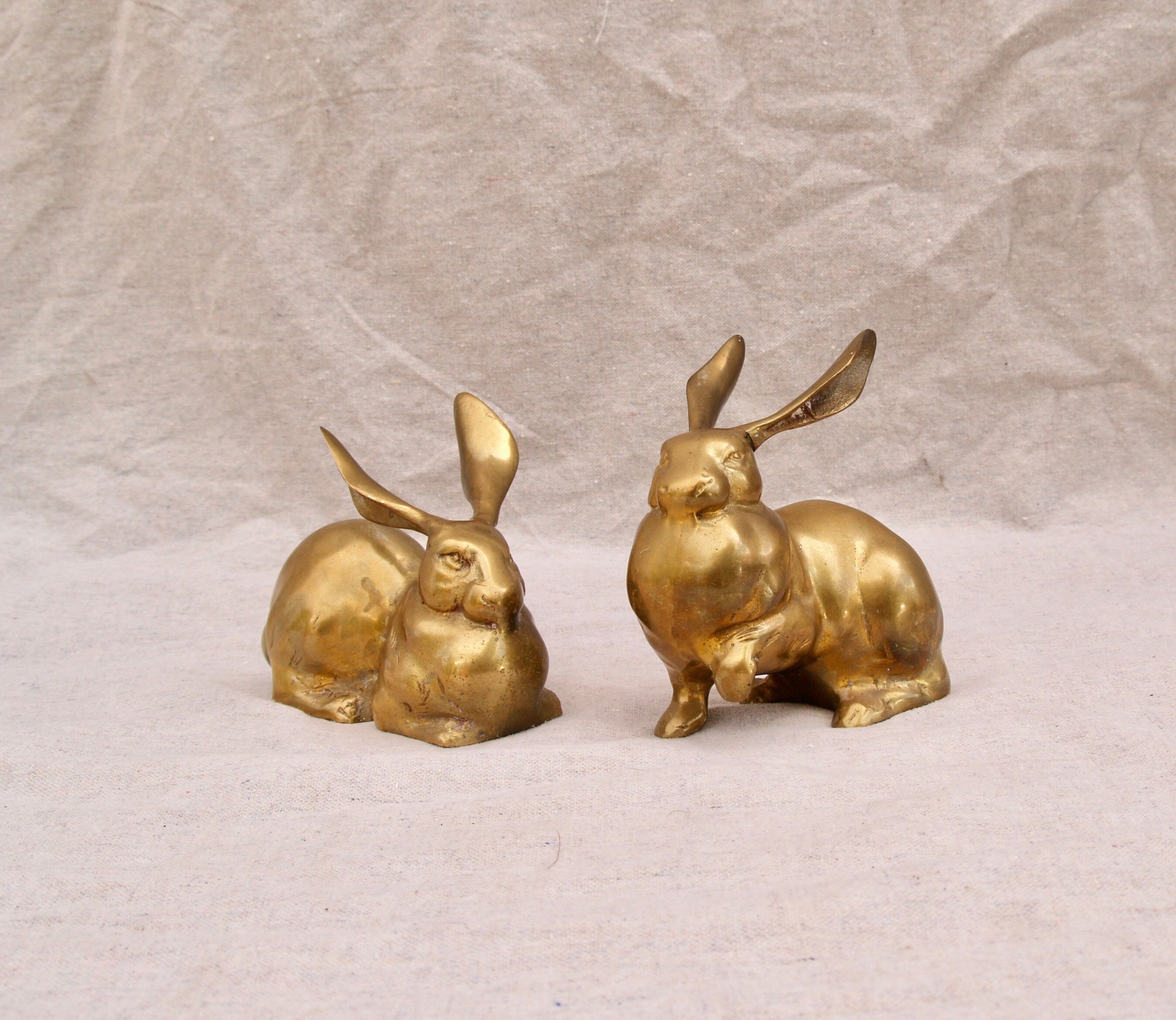 Vintage brass bunny rabbit figurines – valerietylercollection