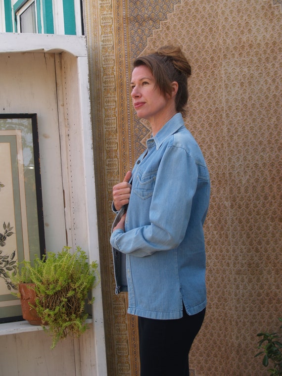 Vintage Seventies Light Blue Denim Jacket - image 6