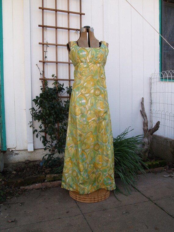 Vintage Sixties Psychedelic Flower Power Paisley M
