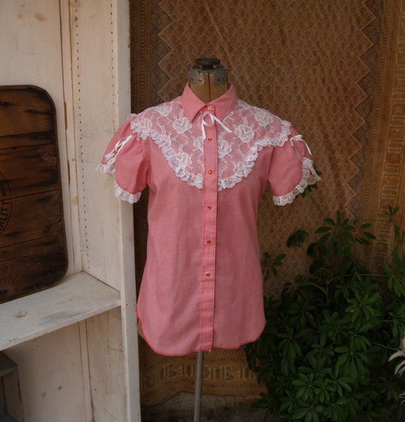 Vintage Women's Western Dress Shirt Miss Rodeo Am… - image 2