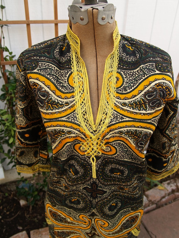 Vintage Dashiki or Kaftan Maxi Dress NWOT - image 2