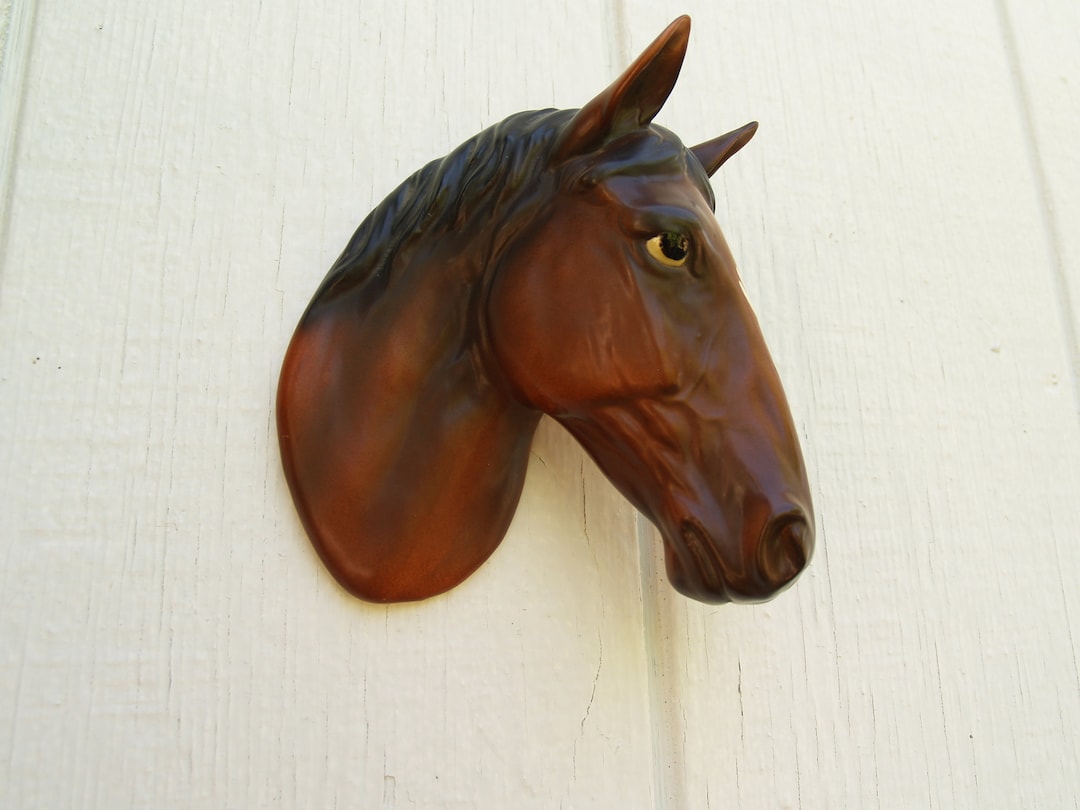Vintage Lefton Horse Head Wall Hanging Etsy