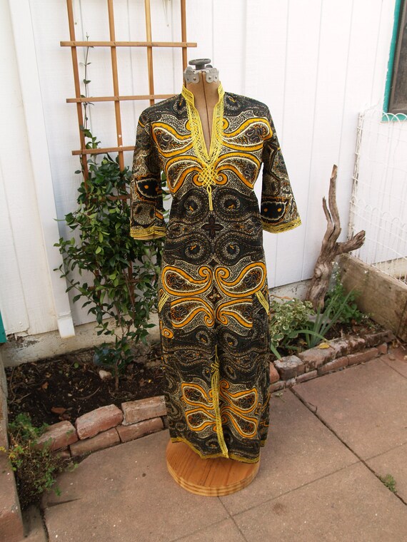 Vintage Dashiki or Kaftan Maxi Dress NWOT - image 1