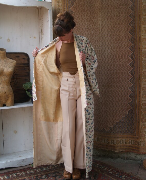 Vintage Full Length Kimono//Silk Lined - image 5