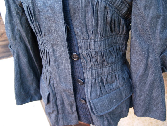 Vintage Nineties Louis Vuitton Ruched Jacket Size… - image 6