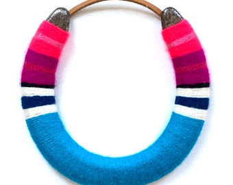 lucky yarn bomb horseshoe Huntington