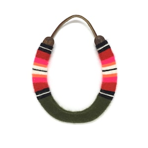 Serape style lucky yarn wrapped horseshoe Yosemite